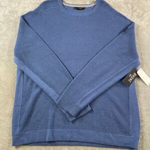 Rhone‎ Walden Waffle Sweater Mens XXL Blue Wool Cashmere Soft Preppy Casual